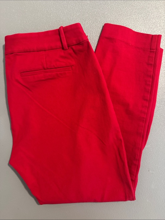 J. Crew Pants - J. Crew Mercantile Red Cotton Slim Fit Dress Pants Size 8